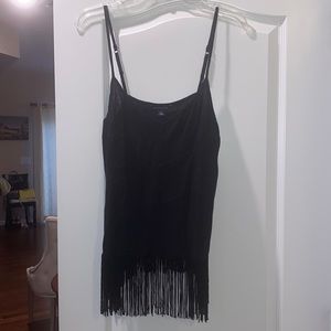 American eagle lace and fringe tank
